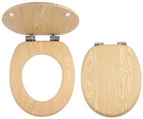 FERRO - WC sedátko SoftClose MDF/dekor jaseň