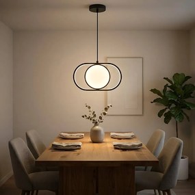 Toolight Toolight, LED závesné svietidlo 18W, 4000K, APP1554-CP, čierna, OSW-05662