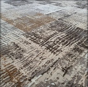 HU Sivý linkovaný koberec Luxess 33-Grey Rozmer: 60x110 cm