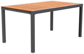 Livarno home Hliníkový rozkladací záhradný stôl Valencia, hnedý  (100386807)