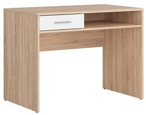 Písací stôl BRW Nepo Plus 1 (dub sonoma + biela) . Vlastná spoľahlivá doprava až k Vám domov. 1098263