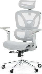 Kancelárska ergonomická stolička PORTE — sieťovina, sivá