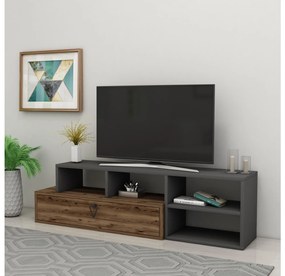 TV stolík/skrinka Nululo (orech svetlý + antracit) . Akcia -20%. Vlastná spoľahlivá doprava až k Vám domov. 1095160