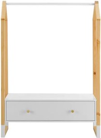 Otvorená skriňa so zásuvkou a policou