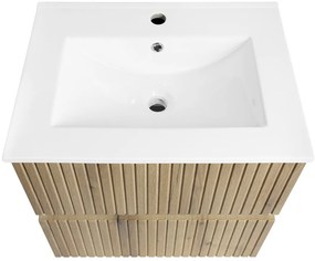 Aqualine Aqualine, PANEDA STRIP umývadlová skrinka 59,5x55x45,2cm, dub emporio, PN360