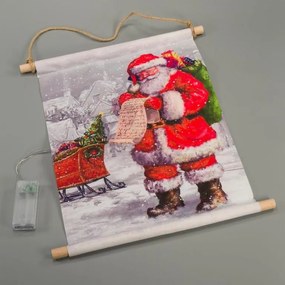 Závesný obraz vr. LED, 30 x 40 cm, Santa Clausa