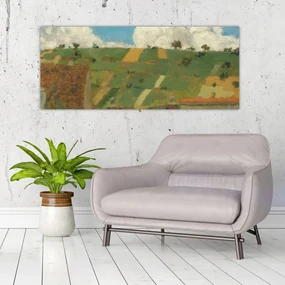 Obraz - Edouard Vuillard, Landscape of the Ile de France, reprodukcia (120x50 cm)