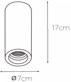 Lucide 35100/17/31 - Stropné svietidlo GIPSY 1xGU10/35W/230V biela