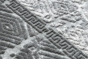 Koberec AKRYL VALS 0W1738 C53 87 Ramka beton, tmavý sivý / svetlý sivý