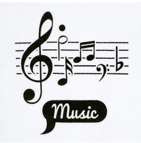 Dojčenský bavlnený podbradník New Baby Music