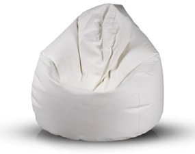 EF1039 Ecopuf Sedací vak Ecopuf - Fuzzy - ekokoža E1 - Biela