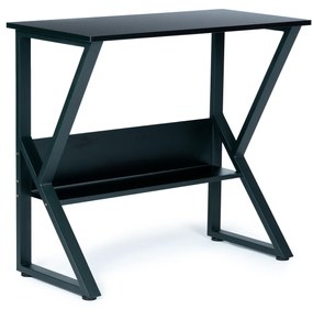 Počítačový stôl s policou, BLACK