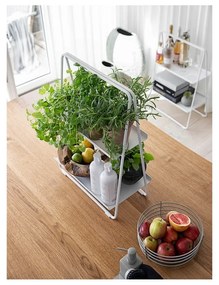 Svetlosivý kovový regál 23x58 cm A-Table - Zone