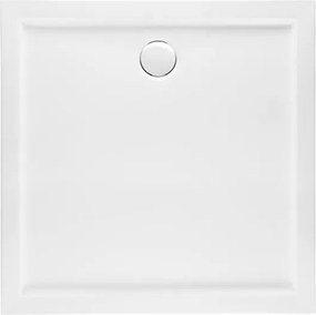 Polimat Štvorcová akrylátová sprchová vanička Goliat 80x80 (90x90) POLIMAT-Farba: Biela, POLIMAT-Rozmery: 90x90