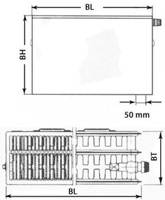 Kermi Therm X2 Plan-V panelový radiátor 33 400 / 1200 PTV330401201R1K