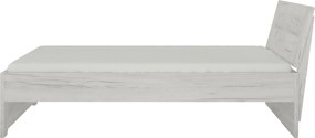 Sconto Posteľ ANGEL 91 dub craft biely, 140x200 cm
