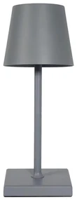 Eurolamp LED Stmievateľná nabíjacia dotyková stolná lampa LED/3,5W/5V 5200mAh šedá EU0444