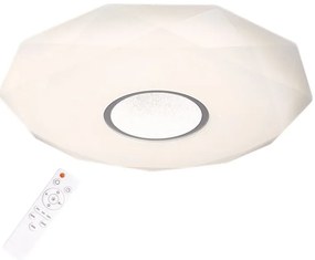 PLX Prisadené stropné LED osvetlenie TUMO, 24W, teplá-studená biela, 39cm, biele