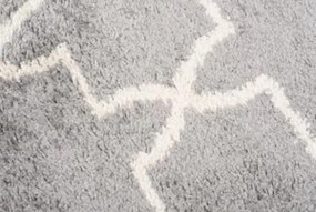 TA Koberec L227C TMAVOSIVÉ/BÉŽOVÉ BOHO KOLESO