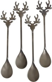 Sada lyžiciek REINDEER čierna 868332 (4 ks)