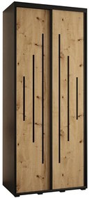 Skriňa 45 Canaris 12 100 čierna/artisan/čierna