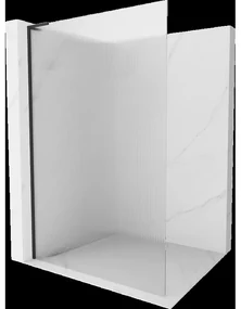 Mexen Kioto L sprchová stena Walk-in 90 x 200 cm, matná, čierna - 800-090-103-70-09