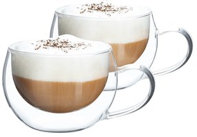 Termo poháre, set 2 ks, šálka na cappuccino, 280 ml, HOTCOOL TYP 1