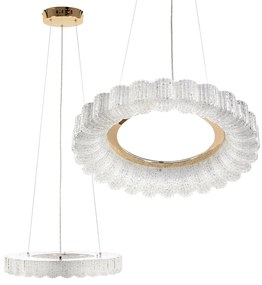 Toolight Toolight, LED stropné svietidlo 40cm, 24W, 4000K, 2500lm, MS018-CP, ružové zlato, OSW-09630