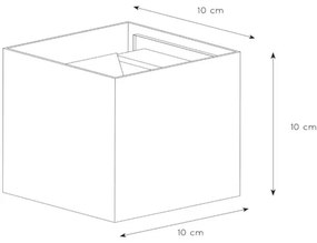 Lucide 69200/06/30 - LED Vonkajšie nástenné svietidlo AXI 2xLED/7W/230V IP54 čierna