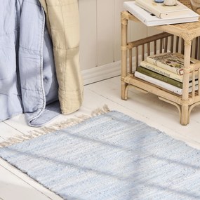 Ib Laursen Bavlnený behúň na podlahu Light Blue 60 x 120 cm