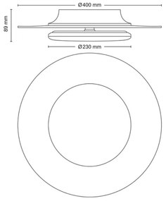 Philips- LED Stmievateľné stropné svietidlo GARNET SCENE SWITCH LED/30W/230V 2700K