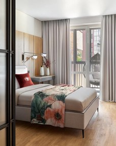 DEKORAČNÁ OBLIEČKA NA VANKÚŠ BLINK14 45X45 CM BORDOVÁ