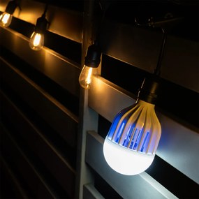 LED žiarovka likvidujúca hmyz E27 studená 6500k 8w 800 lm