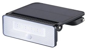 ACA Lighting LED solárny reflektor so senzorom pohybu STORM 12W/4000K/1600Lm/IP54/Li-on 3,7V/4,4Ah
