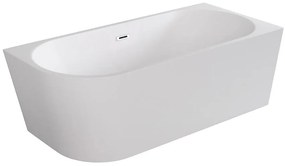 Voľne stojaca vaňa rohová Zoya 170/80 P+Klik-Klak s obdĺžnikovým prepadom Slim chróm