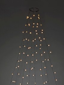 LED reťaz na stromček do interiéru/exteriéru Greta, jantárová