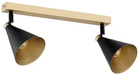 Argon 7147 - Bodové svietidlo LUCINDA 2xE14/7W/230V čierna/zlatá