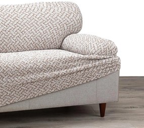 Bielastické poťahy VENEZIA béžová kreslo ušiak (š. 60 - 110 cm)