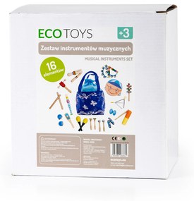 EcoToys Súprava hudobných nástrojov v taške - 16 nástrojov