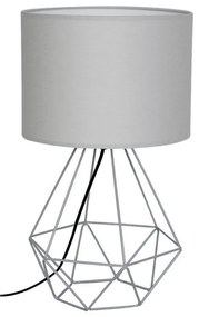 Stolná lampa BASKET 1xE27/60W/230V šedá