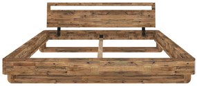 furniture-nabytek.cz - Masívna posteľ Indra z borovice, lakovaná, hnedá – 180×200 cm