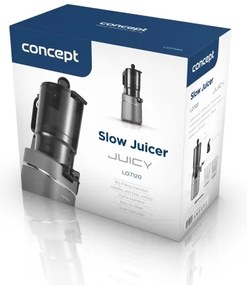 Concept LO7120 - Šnekový odšťavňovač JUICY 250W/230V šedá
