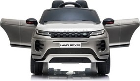 LEAN CARS Elektrické autíčko Range Rover Evoque strieborné lakované