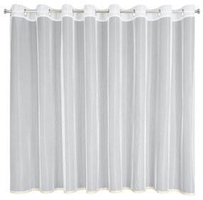 ZÁCLONA NA KRÚŽKOCH CASSIE 300X150 CM BIELA