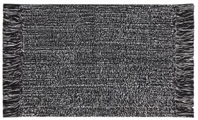 Kúpeľňový koberček LANA čierny / biely