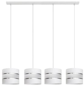 Luster na lanku HELEN 4xE27/15W/230V biela