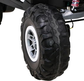 Ramiz UTV-MX batériová bugina pre deti Biela + pohon 4x4 + diaľkové ovládanie + LED audio + úložný priestor + EVA + pomalý štart
