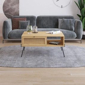 Konferenčný stolík v dekore duba v prírodnej farbe 60x100 cm Ecrin – Marckeric