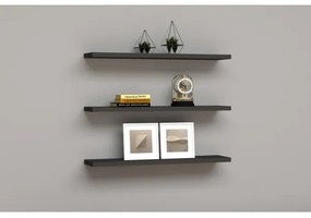 SADA 3x Nástenná polica BOSS antracit