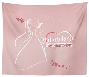 Sablio Deka Blahoželáme novomanželom: 150x120 cm